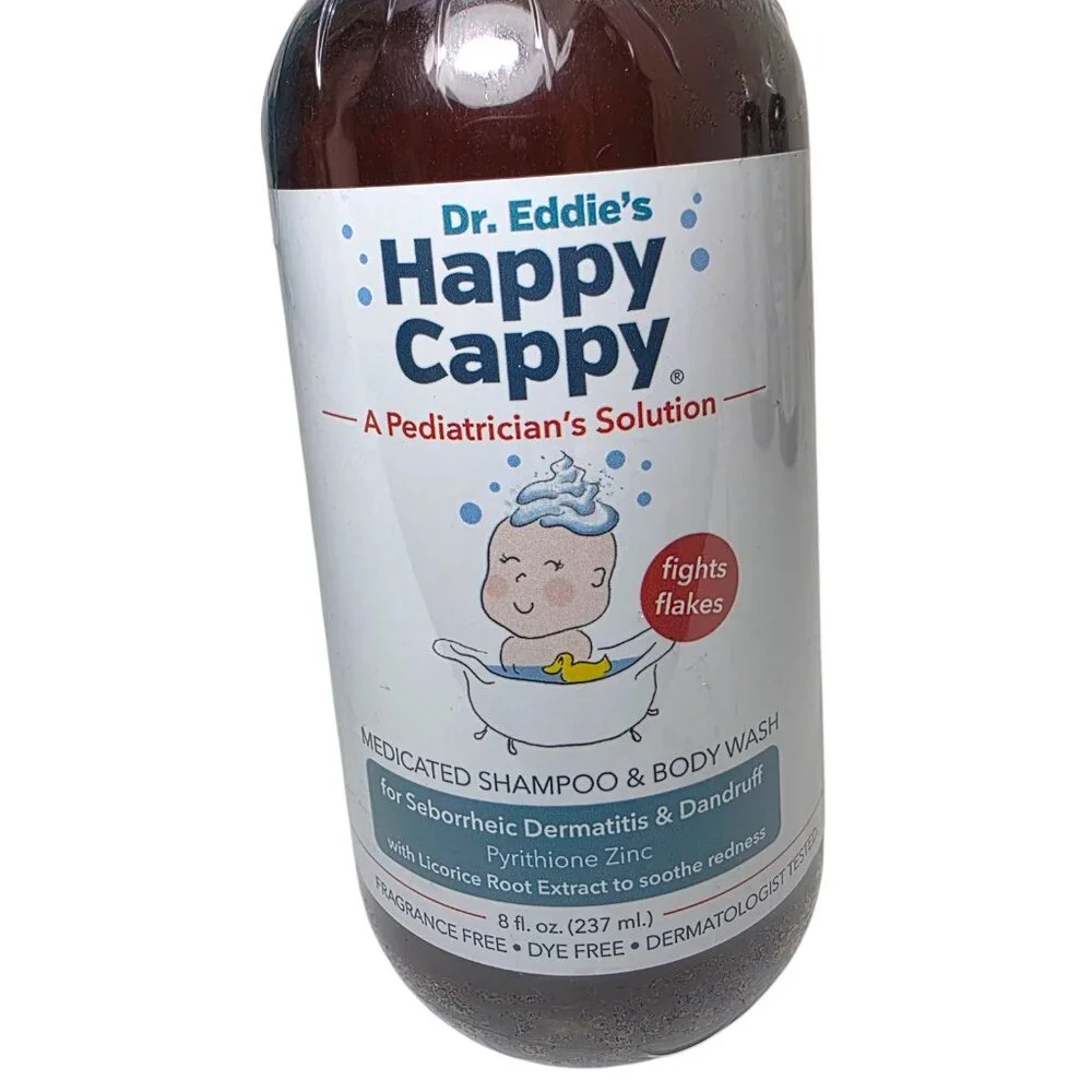 Dr. Eddie’s Happy Cappy Medicated Shampoo (3 x 8oz) for Children Treats Dandruff